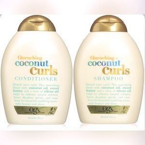 OGX Quenching
coconut
curls shampoo and conditioner set